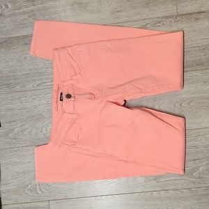 American Eagle coral jeggings 0